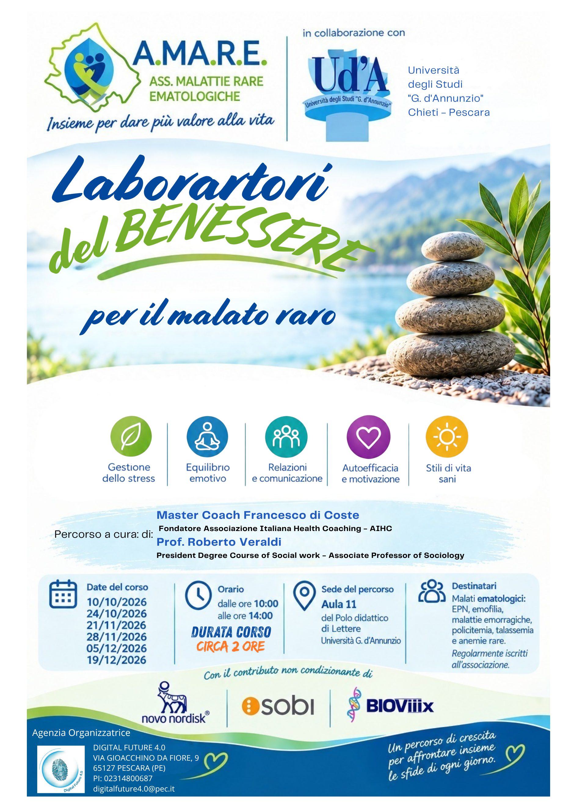 Laboratori del benessere per il malato raro - Corso gratuito di empowerment dei pazienti e dei caregiver